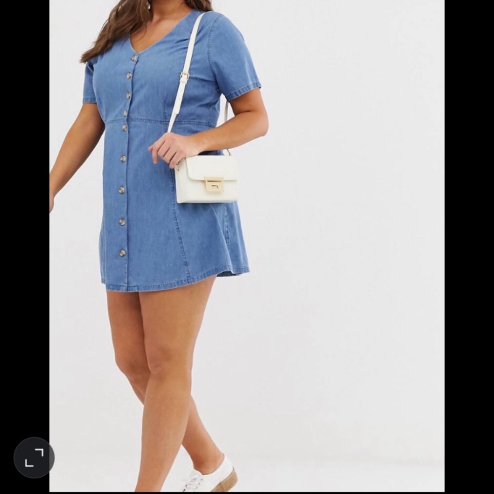 Button Down Denim Dress